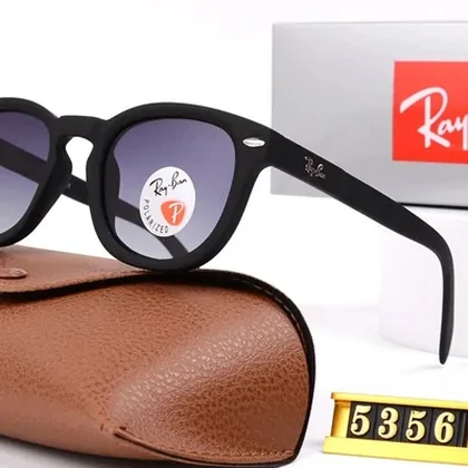 Black sunglasses with a case
